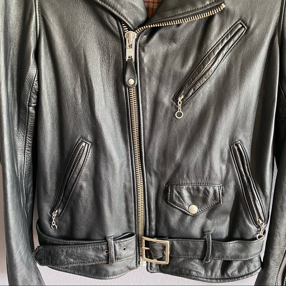 Men’s Vintage Schott Leather Jacket - MADE IN USA! - Picture 3 of 10